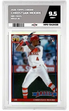 2026 TOPPS CHROME 1991 TOPPS #91CB-26 CHRISTIAN MOORE MPE 9.5 MINT+ — graded card up for auction