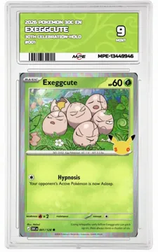 2026 POKEMON 30C EN 30th Celebration-HOLO #001 EXEGGCUTE MPE 9 MINT — graded card up for auction