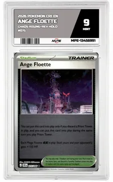 2026 POKEMON CRI EN Chaos Rising-REV HOLO #075 ANGE FLOETTE MPE 9 MINT — graded card up for auction