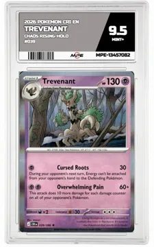2026 POKEMON CRI EN Chaos Rising-HOLO #039 TREVENANT MPE 9.5 MINT+ — graded card up for auction