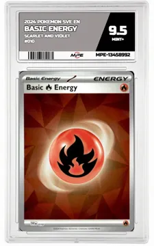 2024 POKEMON SVE EN SCARLET AND VIOLET #010 BASIC ENERGY MPE 9.5 MINT+ — graded card up for auction