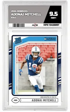 2024 DONRUSS #343 ADONAI MITCHELL MPE 9.5 MINT+ — graded card up for auction