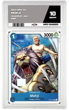 2023 OP02 EN PARAMOUNT WAR #060 MOHJI MPE 10 GEM/MT — graded card up for auction