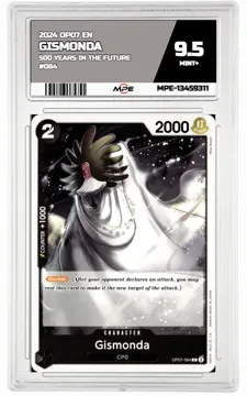 2024 OP07 EN 500 YEARS IN THE FUTURE #084 GISMONDA MPE 9.5 MINT+ — graded card up for auction