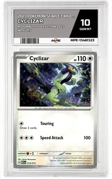 2023 POKEMON SCARLET AND VIOLET MCDONALDS COLLECTION 2023 #014/015 Cyclizar MPE 10 GEM/MT — graded card up for auction