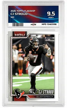 2026 TOPPS FLAGSHIP #80 CJ STROUD MPE 9.5 MINT+ — graded card up for auction