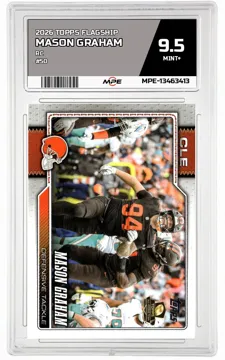 2026 TOPPS FLAGSHIP RC #50 MASON GRAHAM MPE 9.5 MINT+ — graded card up for auction