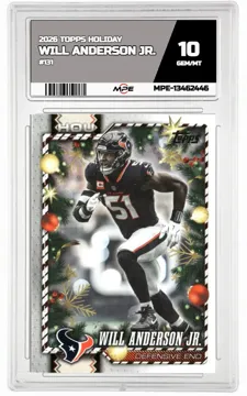 2026 TOPPS HOLIDAY #131 WILL ANDERSON JR. MPE 10 GEM/MT — graded card up for auction