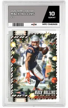 2026 TOPPS HOLIDAY #70 MACK HOLLINS MPE 10 GEM/MT — graded card up for auction