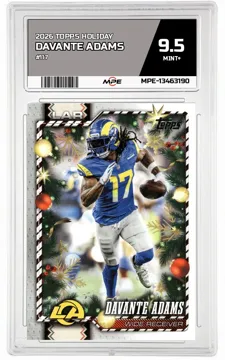 2026 TOPPS HOLIDAY #117 DAVANTE ADAMS MPE 9.5 MINT+ — graded card up for auction