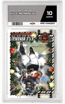 2026 TOPPS HOLIDAY #110 KYLE MONANGAI MPE 10 GEM/MT — graded card up for auction