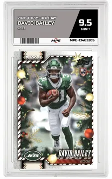 2026 TOPPS HOLIDAY #343 DAVID BAILEY MPE 9.5 MINT+ — graded card up for auction