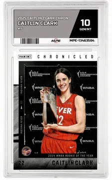 2025 CAITLIN CLARK CHRON #16 CAITLIN CLARK MPE 10 GEM/MT — graded card up for auction