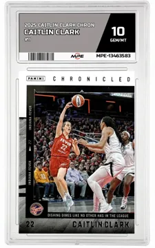 2025 CAITLIN CLARK CHRON #11 CAITLIN CLARK MPE 10 GEM/MT — graded card up for auction