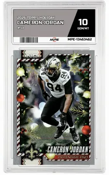 2026 TOPPS HOLIDAY #148 CAMERON JORDAN MPE 10 GEM/MT — graded card up for auction
