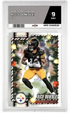 2026 TOPPS HOLIDAY #30 RICO DOWDLE MPE 9 MINT — graded card up for auction