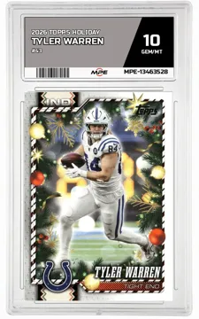 2026 TOPPS HOLIDAY #43 TYLER WARREN MPE 10 GEM/MT — graded card up for auction