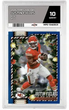 2026 TOPPS HOLIDAY BLUE #144 JUSTIN FIELDS MPE 10 GEM/MT — graded card up for auction