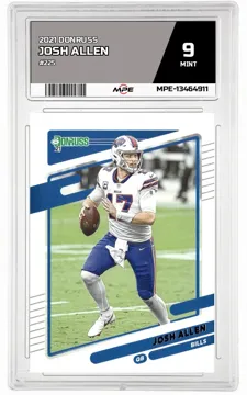 2021 DONRUSS #225 JOSH ALLEN MPE 9 MINT — graded card up for auction