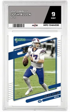 2021 DONRUSS #225 JOSH ALLEN MPE 9 MINT — graded card up for auction