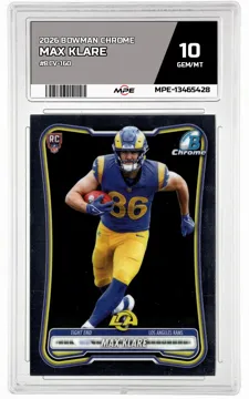 2026 BOWMAN CHROME #BCV-160 MAX KLARE MPE 10 GEM/MT — graded card up for auction