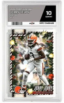 2026 TOPPS HOLIDAY HOLIDAY #118 JERRY JEUDY MPE 10 GEM/MT — graded card up for auction