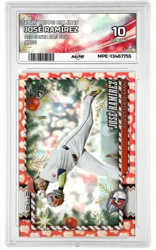 2026 TOPPS HOLIDAY RED SANTA BAG FOIL #H116 JOSÉ RAMÍREZ MPE 10 GEM/MT — graded card up for auction