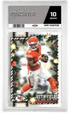 2026 TOPPS HOLIDAY #144 JUSTIN FIELDS MPE 10 GEM/MT — graded card up for auction