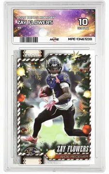 2026 TOPPS HOLIDAY #8 ZAY FLOWERS MPE 10 GEM/MT — graded card up for auction
