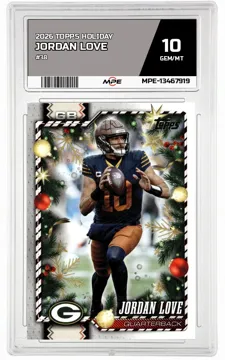 2026 TOPPS HOLIDAY #38 JORDAN LOVE MPE 10 GEM/MT — graded card up for auction